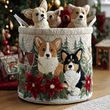 Karácsonyi Corgi Mosókosár
