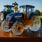 Klasszikus whisky üveg traktor New Holland T7 formájában